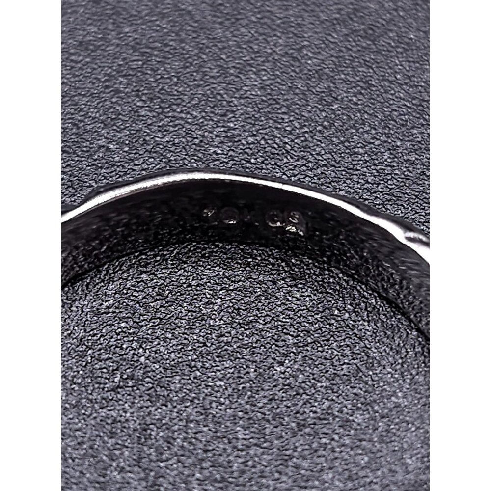18K Gold-Plated Sterling Silver Ring Size 6.5 With Pink CZ in Center - Picture 9 of 10